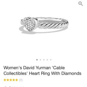 David Yurman ring with diamonds